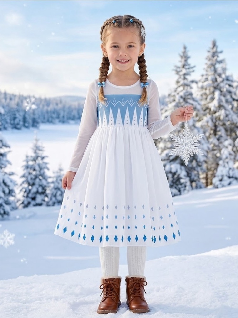 Only Little Once Disneys Elsa Full Length Dress-up Costume *minor flaw